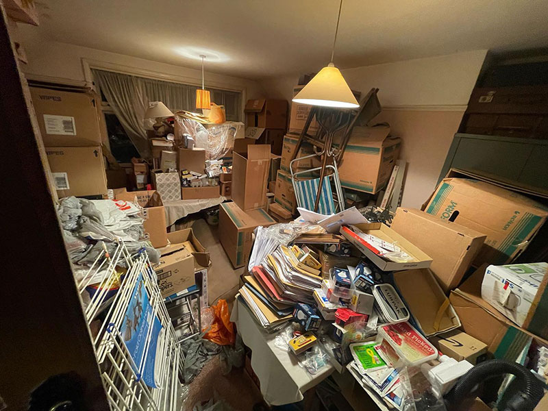 Hoarding house clearing services